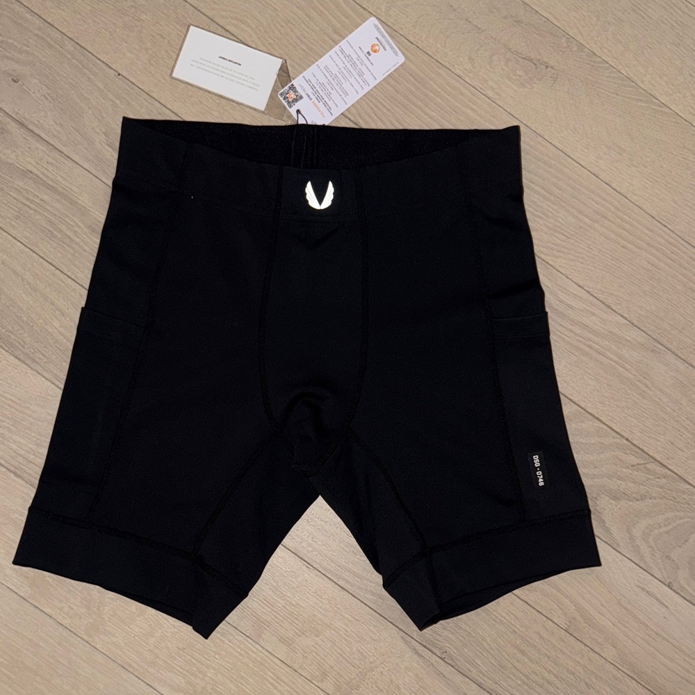 ASRV Men’s Workout Tight Shorts Size M Black